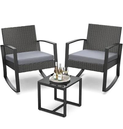 Qsun 3 Pieces Patio Furniture Set