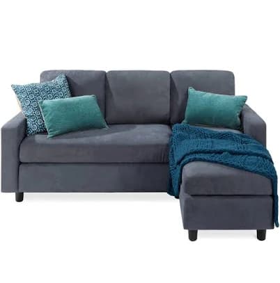 Best Choice Products Upholstered Sectional Sofa Couch with Chaise Lounge
