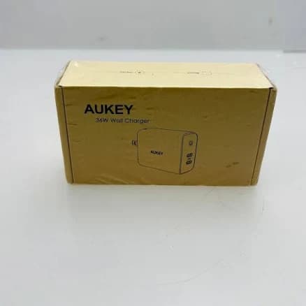 Aukey 36w Wall Charger Usb C Charger White