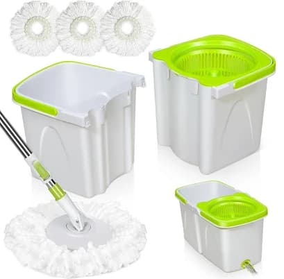 Small Spin Mop with Bucket Set