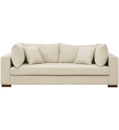 The Twillery Co. Alcantara 89.5" Square Arm Sofa