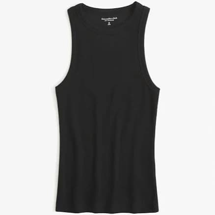 Abercrombie & Fitch Women's Essential Tuckable High-Neck Rib Tank