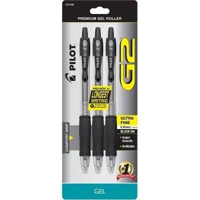 Pilot G2 Gel Ultra Fine Point Ink Pens