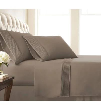 Southshore Fine Linens Vilano Extra Deep Pocket Pleated Sheet Set