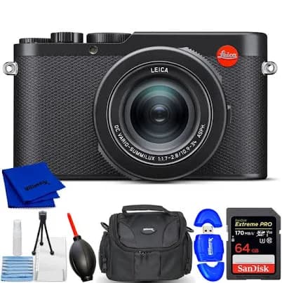 Leica D-lux 8 Digital Camera 19191 - 7pc Accessory Bundle