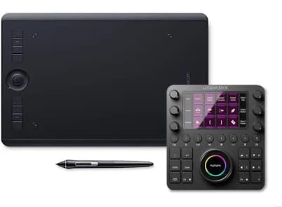 Wacom Intuos Pro medium with Loupedeck CT