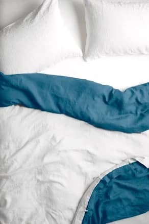Sofia Reversible Organic Belgian Flax Linen Duvet Cover Set