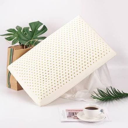 Talatex 100% Natural Premium Dunlop Latex Pillow, Medium Low Pofile Latex Firm Pillow Helps Relieve Pressure, Neck and Shoulder Pain