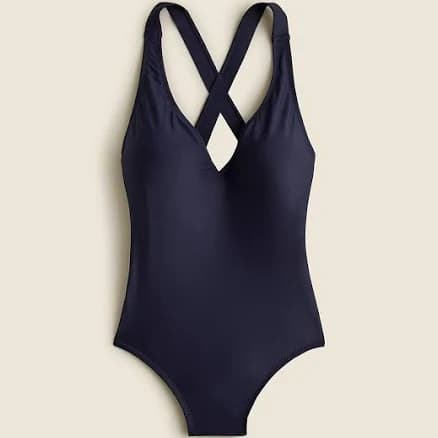 J.Crew Women's High-Support Cross-Back One-Piece