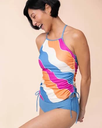 Nani Swimwear Women's Vista Drawstring Tankini Swimsuit Top