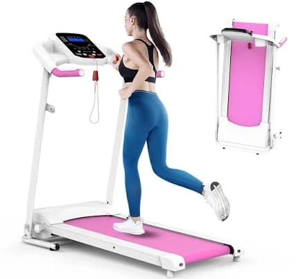 Home Foldable Treadmill with Incline, Folding Treadmill for Home Workout, Electric Walking Treadmill Machine 15 Preset or Adjustable Programs 250 LB