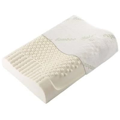 Cheer Contoured Latex Foam Pillow with Washable Cover