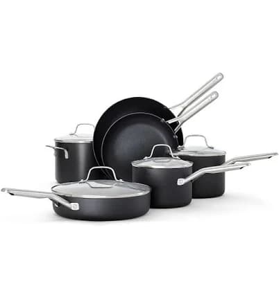 Calphalon Hard-Anodized Nonstick 10-Piece Cookware Set
