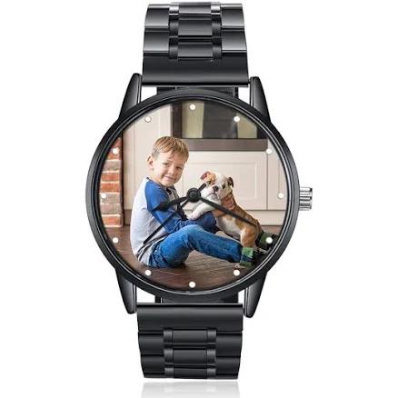 Custom Photo Stainless Steel Mesh Quartz Watch