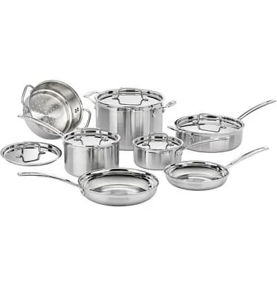 Cuisinart MultiClad Pro Triple Ply Stainless Steel 12 Piece Cookware Set
