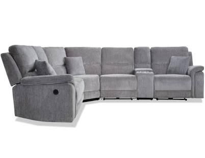 Bob's Discount Furniture Renegade 125'' Power Reclining 6 Piece Sectional Sofa with USB Port