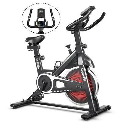 Costway Indoor Silent Belt Drive Adjustable Resistance Cycling Stationary Bike