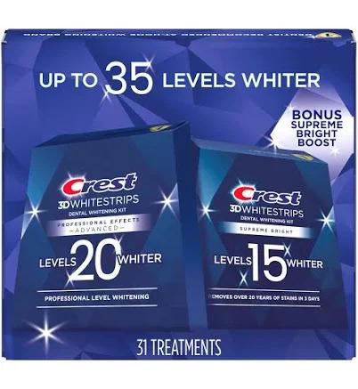 Crest 3D Whitestrips Professional Effects Supreme Bright Whitening Kit