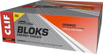 Clif Shot Bloks: Orange with 25mg Caffeine Box of 18 EB6370