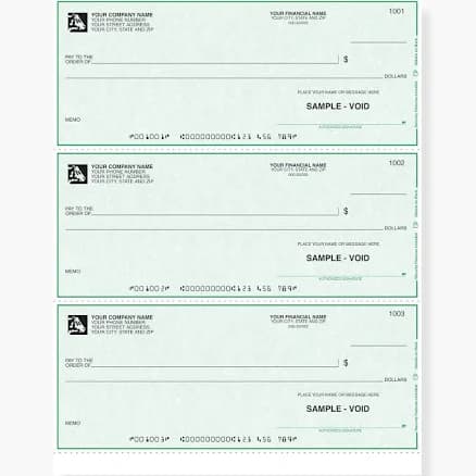 VistaPrint Custom Laser Checks