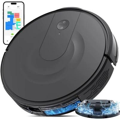 Kewbily Robot Vacuum and Mop Combo, LiDAR Navigation with Ultra Slim Design, Smart Mapping Robotic Vacuum Cleaner, 9000Pa Suction, Customizable