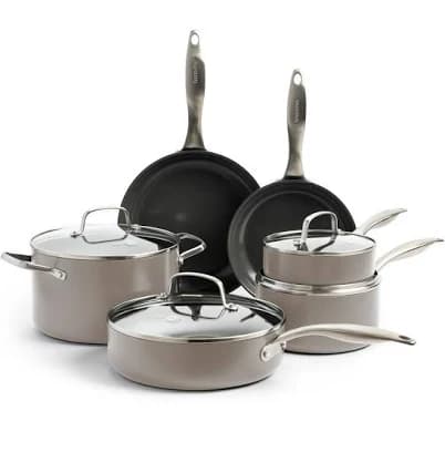 GreenPan Canterbury Ceramic Nonstick 10-Piece Cookware Set