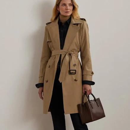 Lauren Ralph Lauren Women's Belted Water-Resistant Trench Coat