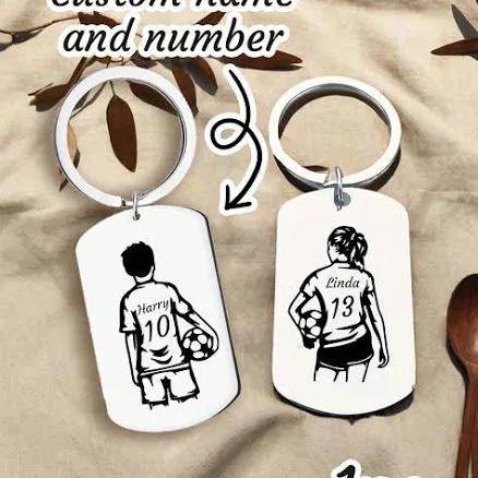 Personalized Stainless Steel Keychain