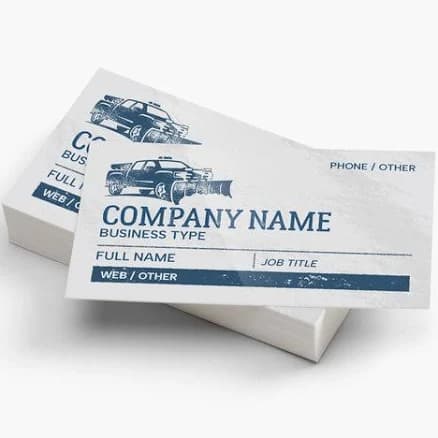 Custom Glossy Business Cards | 50 qty | VistaPrint | Design: Gray, Patterns & Textures, Automotive & Transportation