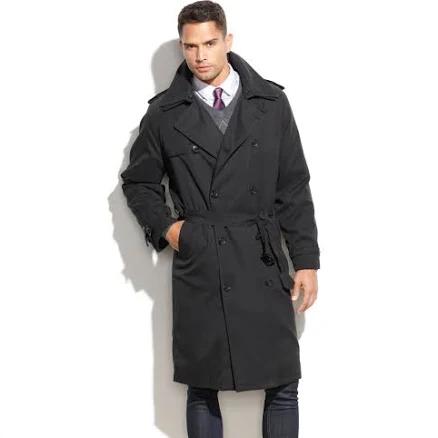 London Fog Men's Iconic Double Breasted Trench Coat