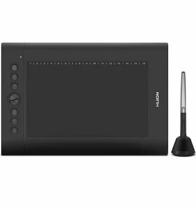 Huion H610 Pro V2 Graphics Tablet Board 10x6.25 Painting Drawing Pen