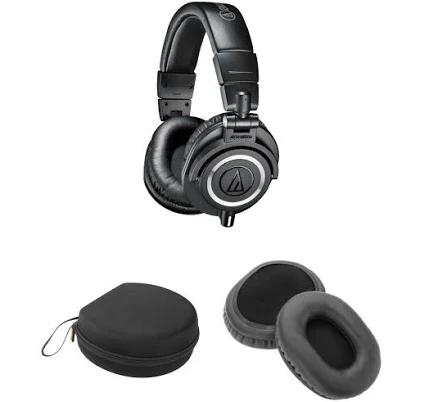 Audio-Technica ATH-M50x Headphones and Case Kit (Black)