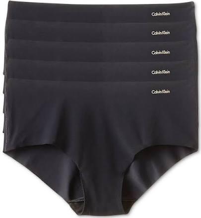 Calvin Klein Women's 5-Pack Seamless Hipster Panties