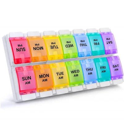 AM PM Weekly 7 Day Pill Organizer