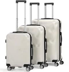 3 Piece Hardside Spinner Luggage Sets with TSA Lock