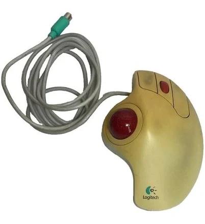 Logitech Vintage Rare Track Man Marble + Track Ball T-CL 13 Not Tested - Handmade | Size: m