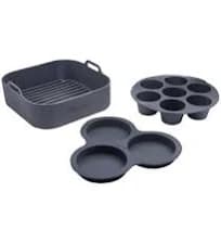 Gourmia Reusable 3PC Silicone Air Fryer Accessory Set