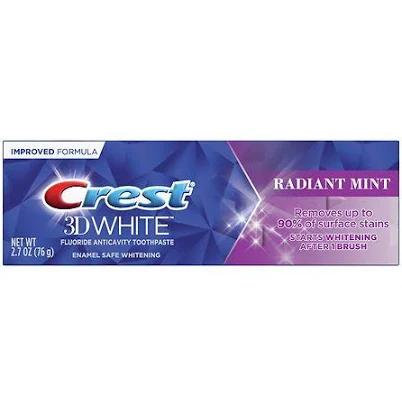 Crest 3D White Radiant Mint Whitening Toothpaste