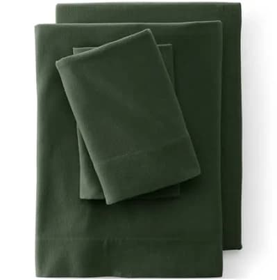 Lands' End Comfy Super Soft Cotton Flannel Bed Sheet Set