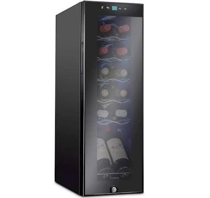 Ivation 12 Bottle Compressor Wine Refrigerator