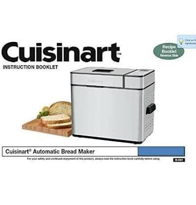 Everyinstructionmanual Cuisinart Bread Machine Maker Instruction Manual Model: Cbk-200ws Reprint