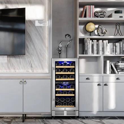 15" Dual-Zone 30-Bottle Wine Cooler