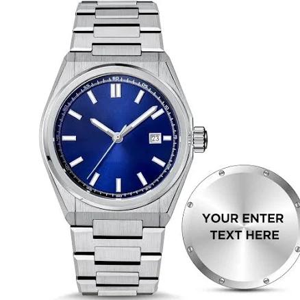 Personalized Luminous Stainless Steel Engraved Men's Quartz Watch