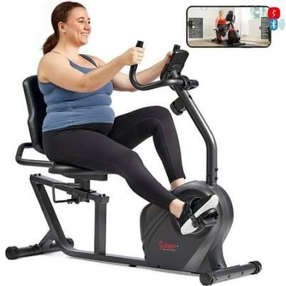 Sunny Health & Fitness Smart Magnetic Resistance Recumbent Bike