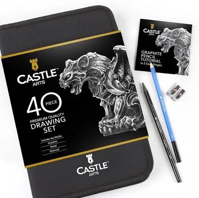 Castle Art Supplies Graphite Drawing Pencils and Sketch Set