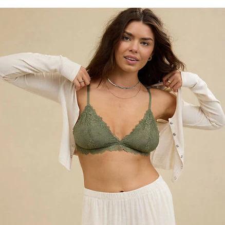 Aerie Show Off Lace Triangle Bralette