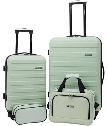 Travelers Club Austin 4 Piece Hardside Luggage Set