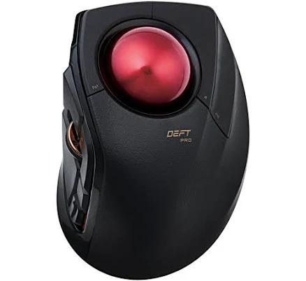 ELECOM DEFT PRO Trackball Mouse Wired Wireless Bluetooth 3 Types Connection