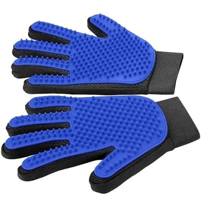 Pet Deshedding Grooming Gloves