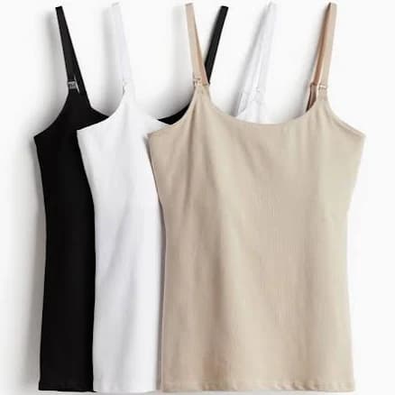 H&M 3-Pack Mama Nursing Tank Tops